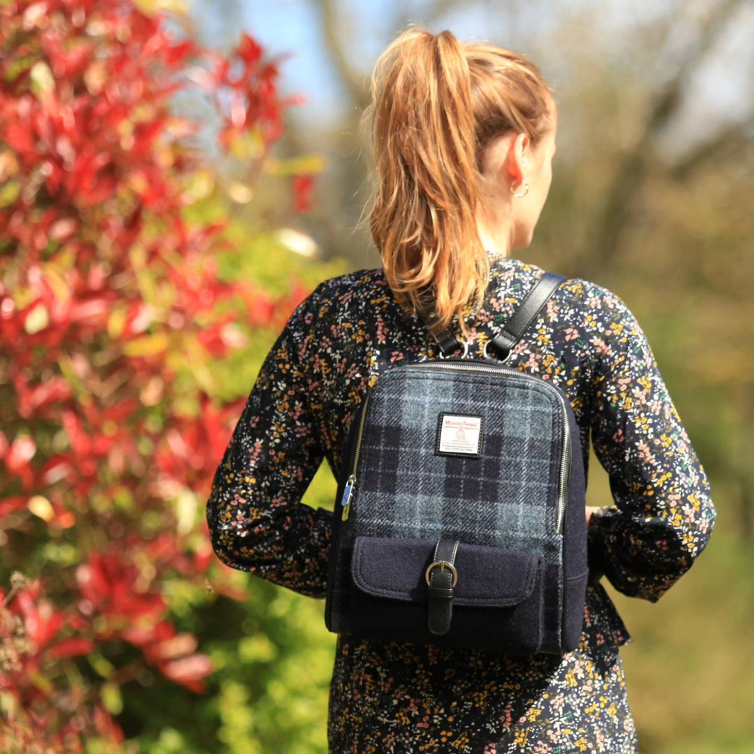 Glen Appin Naver Backpack Grey Check