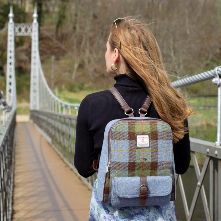 Glen Appin Harris Tweed Naver Backpack MacLeod Tartan
