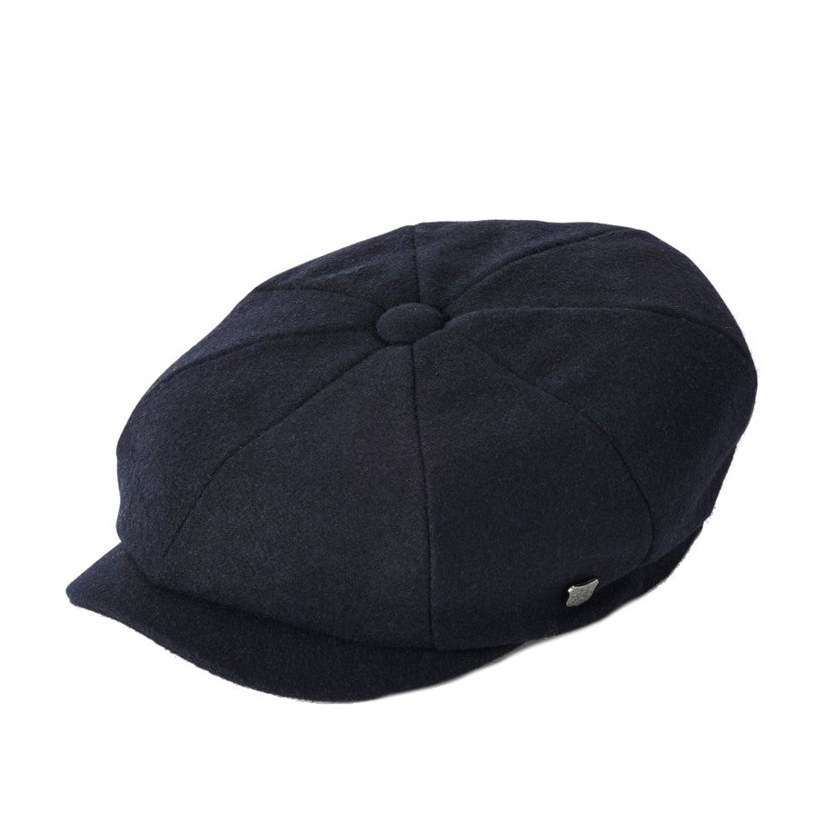 Failsworth Gino Melton Wool Bakerboy Cap in Navy