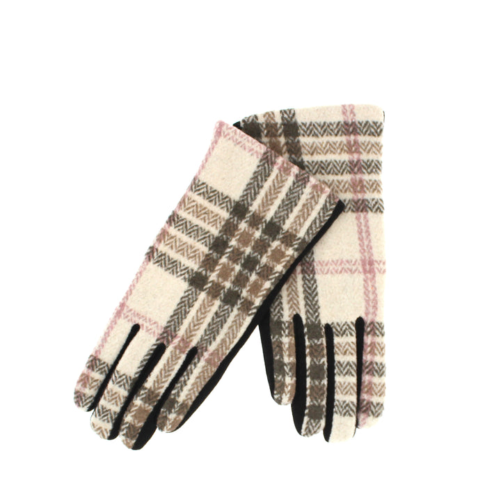 Ladies Checked Gloves