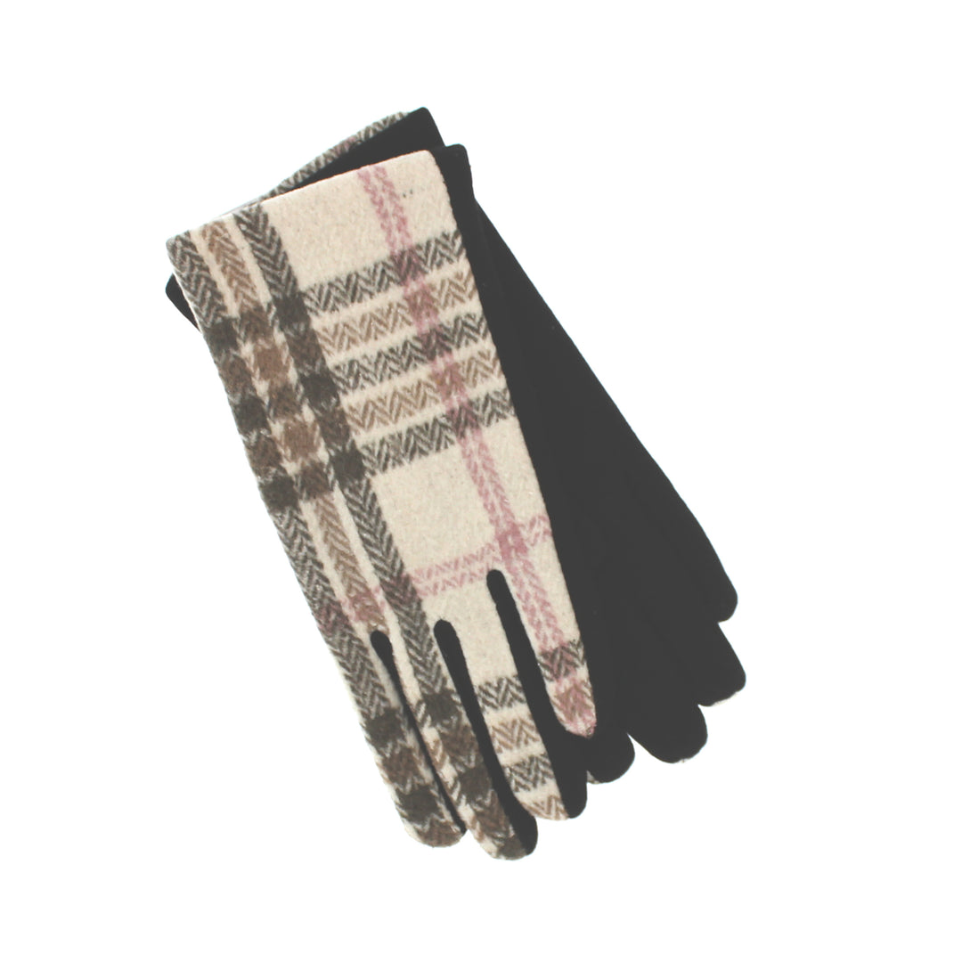 Ladies Checked Gloves