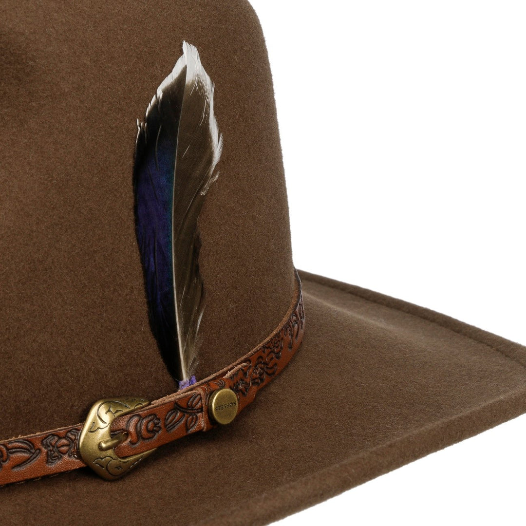 Stetson Norbeck Western Wool Hat Brown