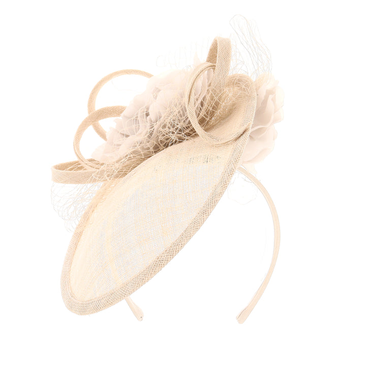 Metallic Almond Flower Decoration Small Headband Fascinator (OCF091)