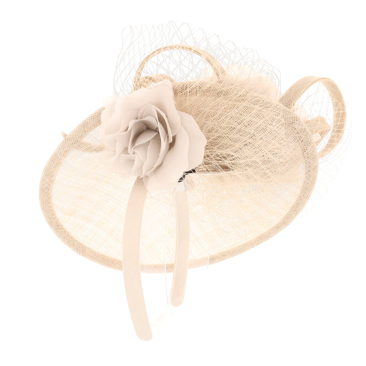Metallic Almond Flower Decoration Small Headband Fascinator (OCF091)
