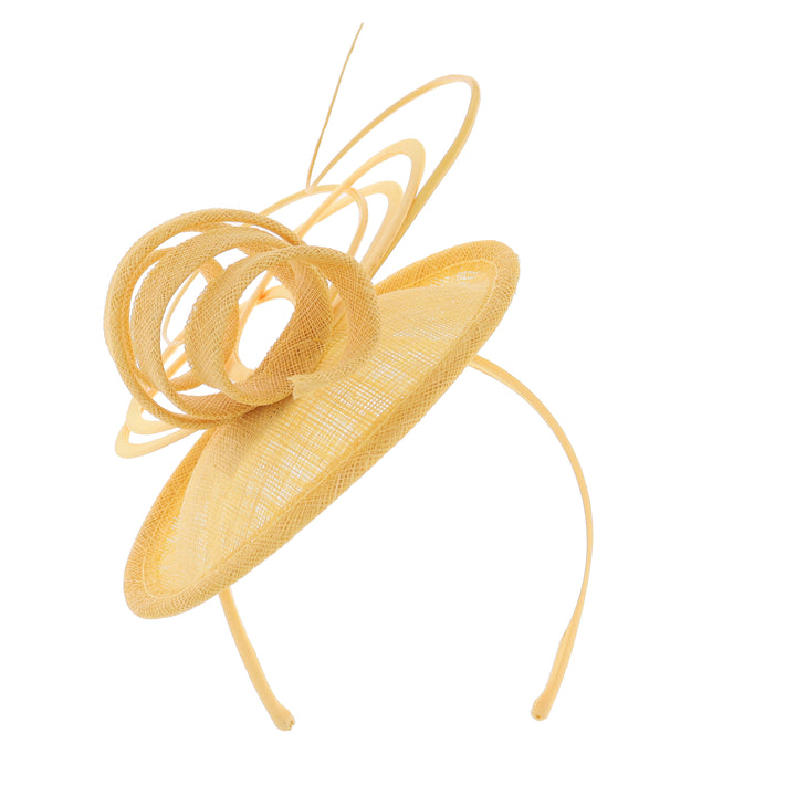 Sunflower Yellow Maddox Headband Fascinator