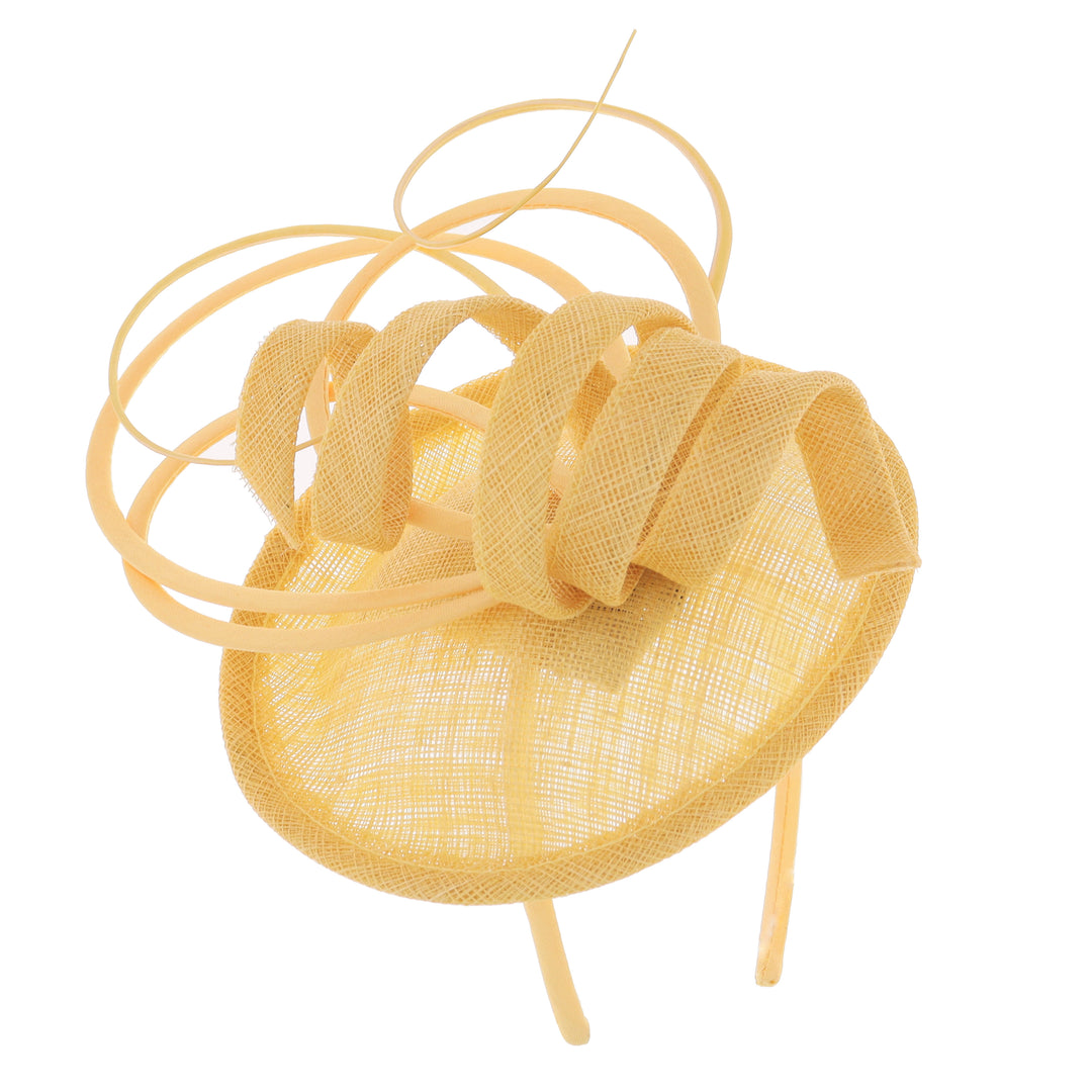 Sunflower Yellow Maddox Headband Fascinator