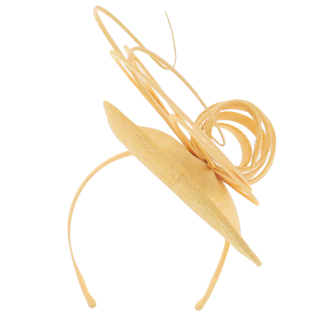 Sunflower Yellow Maddox Headband Fascinator