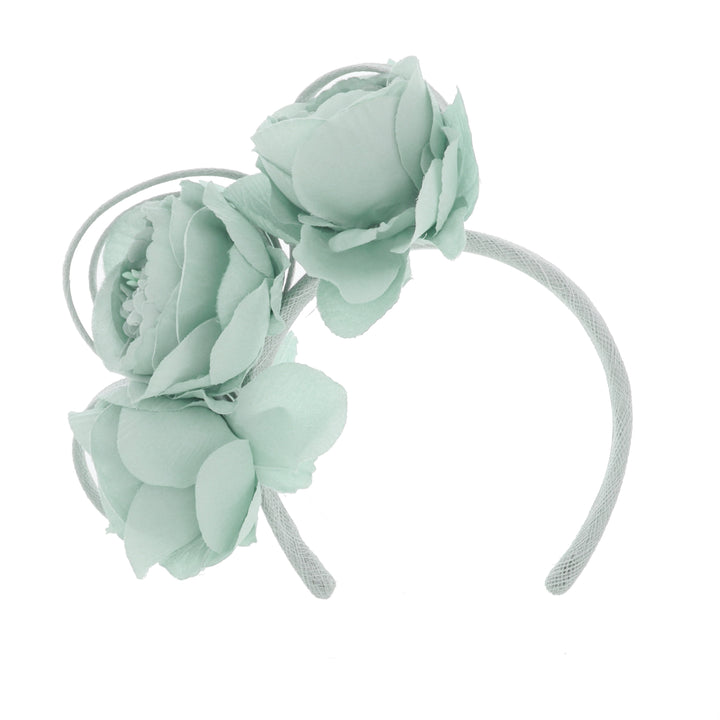 Sky Floral Sinamay Headband Fascinator, from Maddox