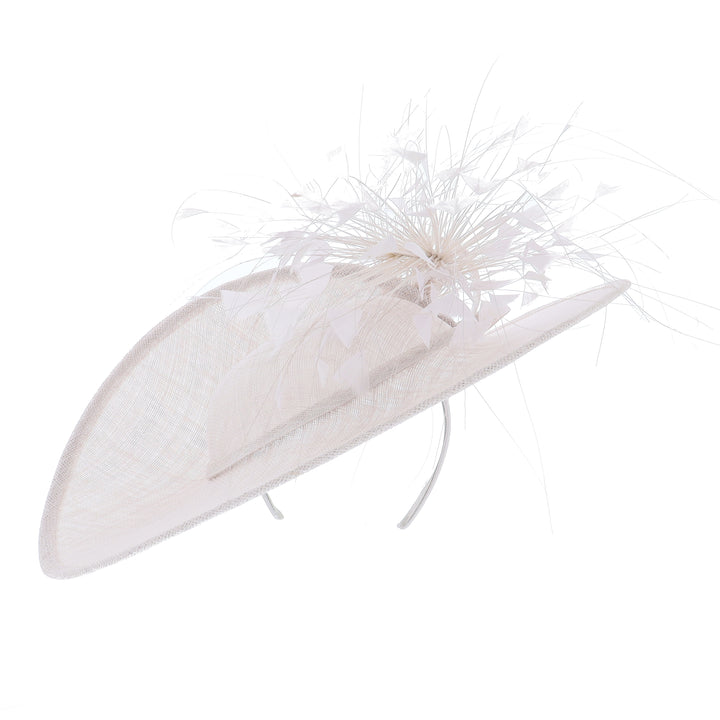 Silver 43cm Disc Headband Fascinator