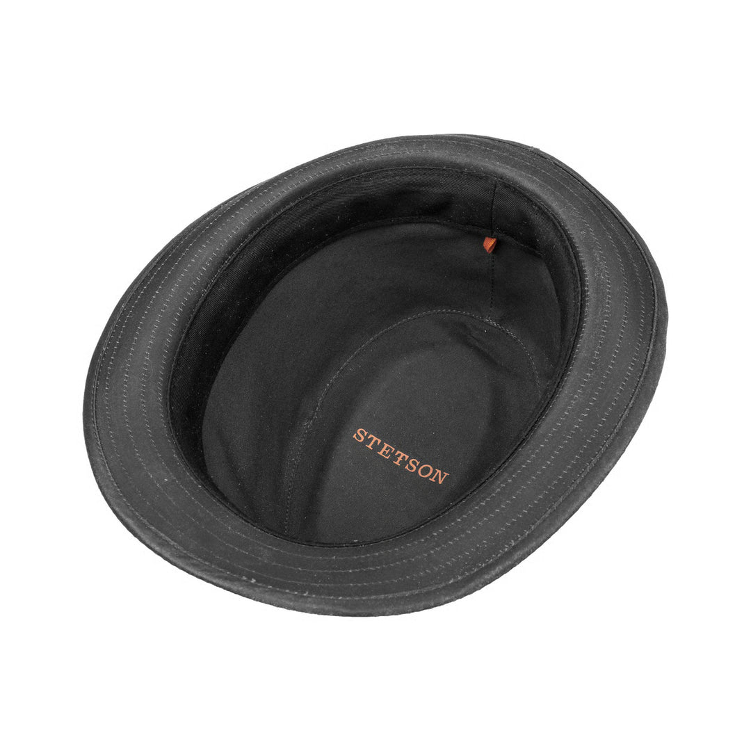 Stetson Odessa Trilby Cotton Hat Black