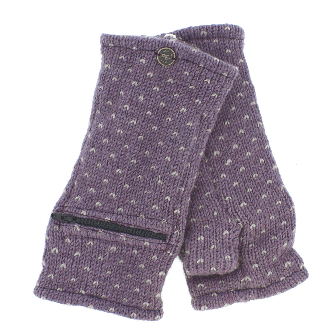 Tick Zip Pocket Handwarmers - Purple