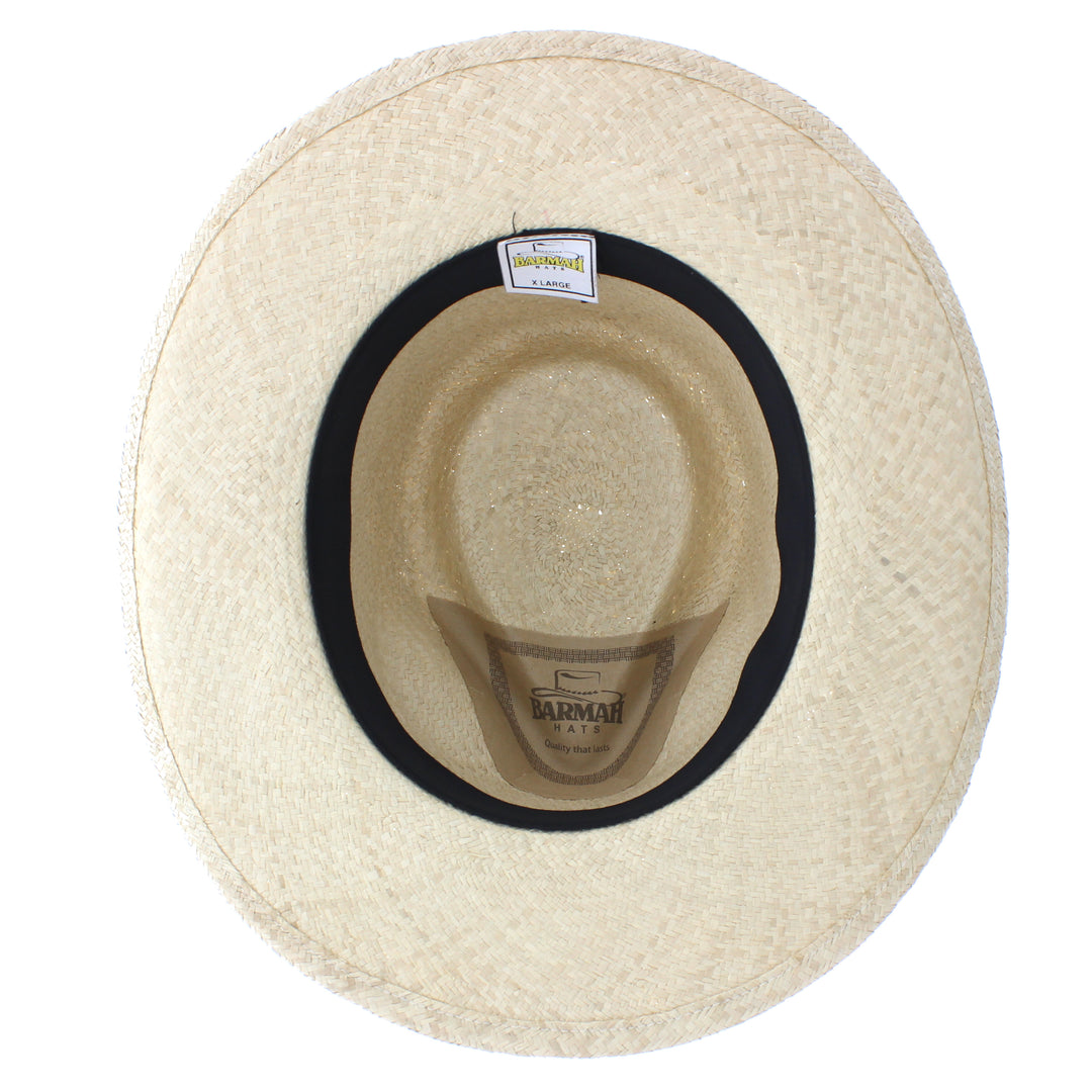 Barmah Outback Fine Raffia Straw Hat In Natural