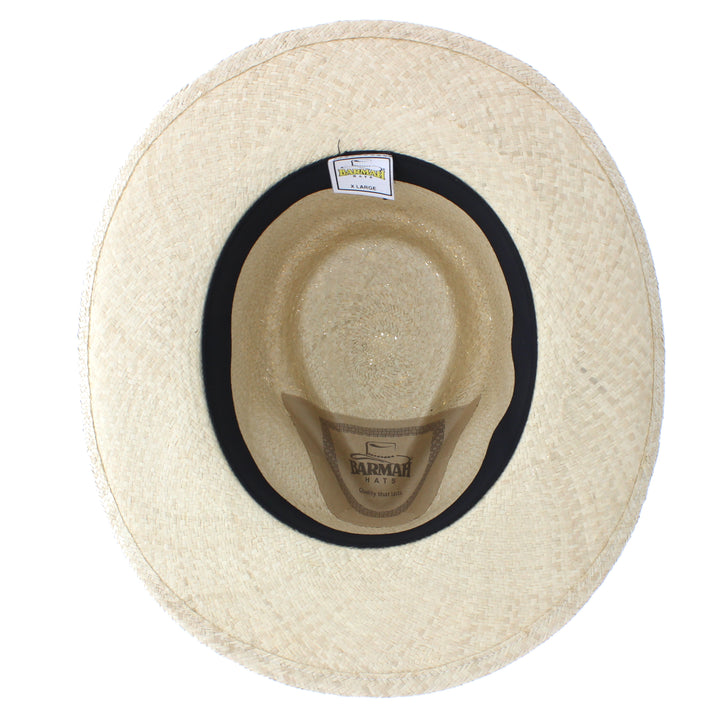 Barmah Outback Fine Raffia Straw Hat In Natural