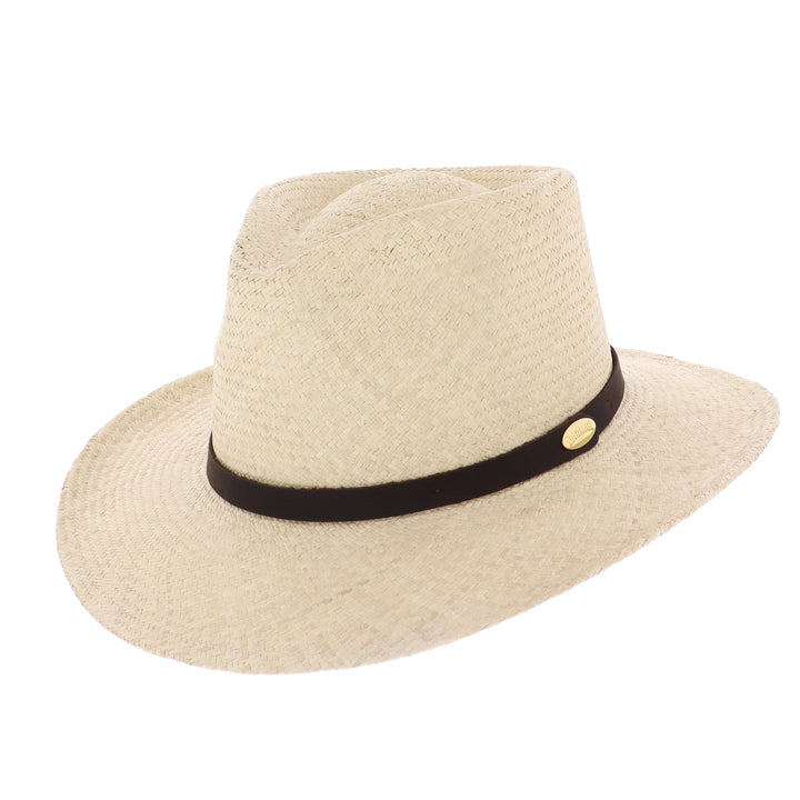 Barmah Outback Fine Raffia Straw Hat In Natural