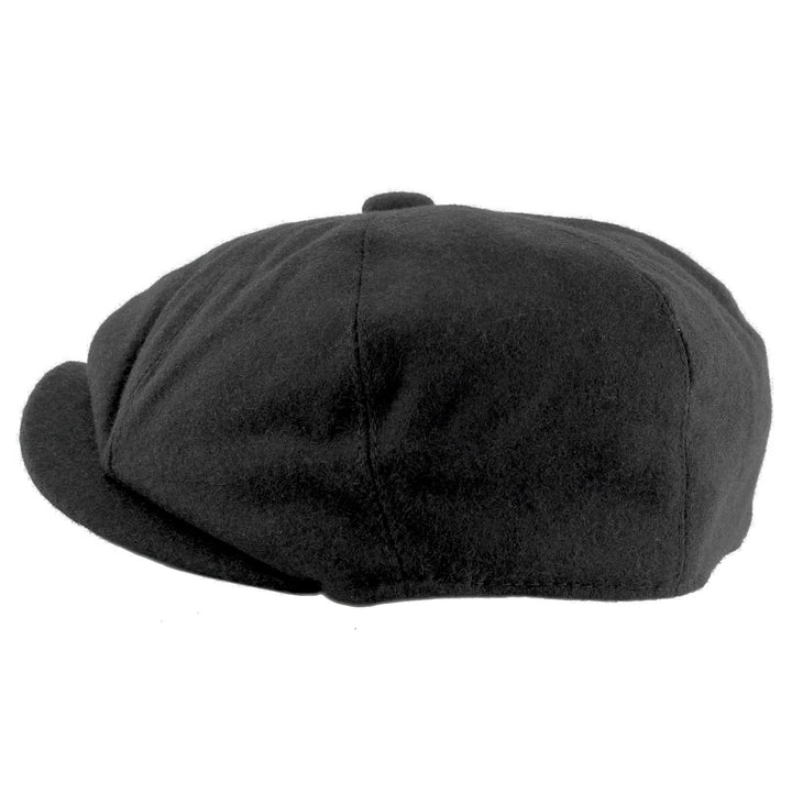 Rob Wool Blend Bakerboy Cap - Black