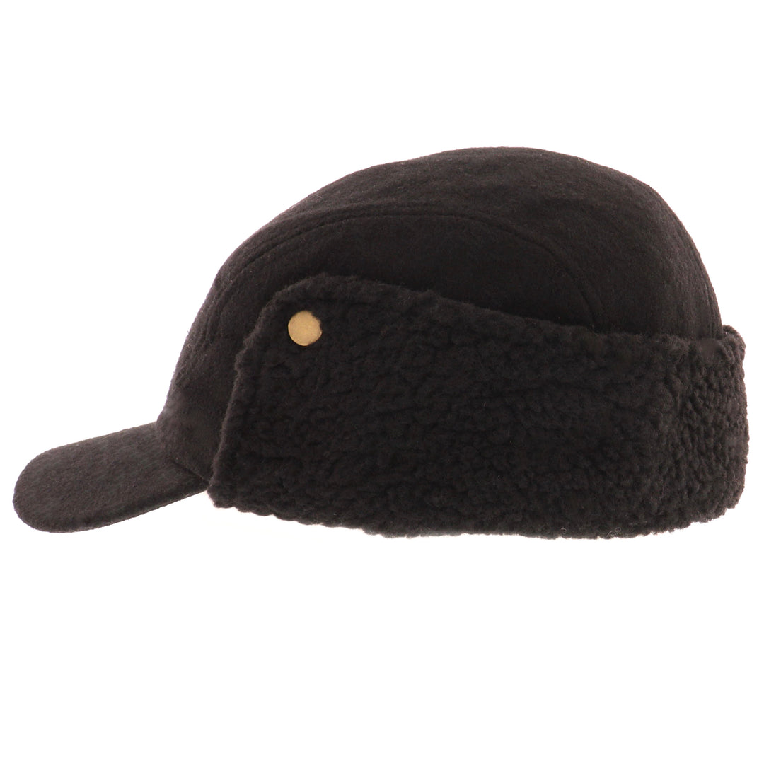 Roger Earflap Cap - Black