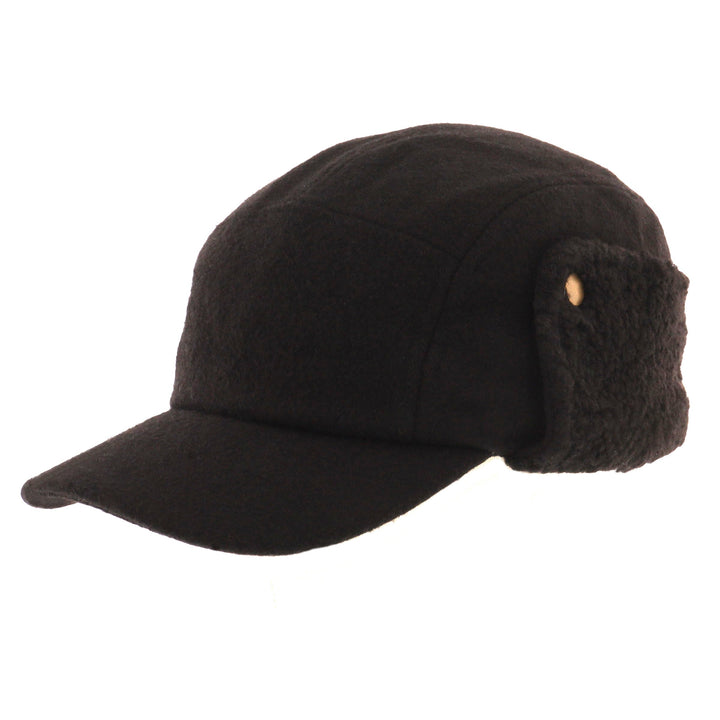 Roger Earflap Cap - Black