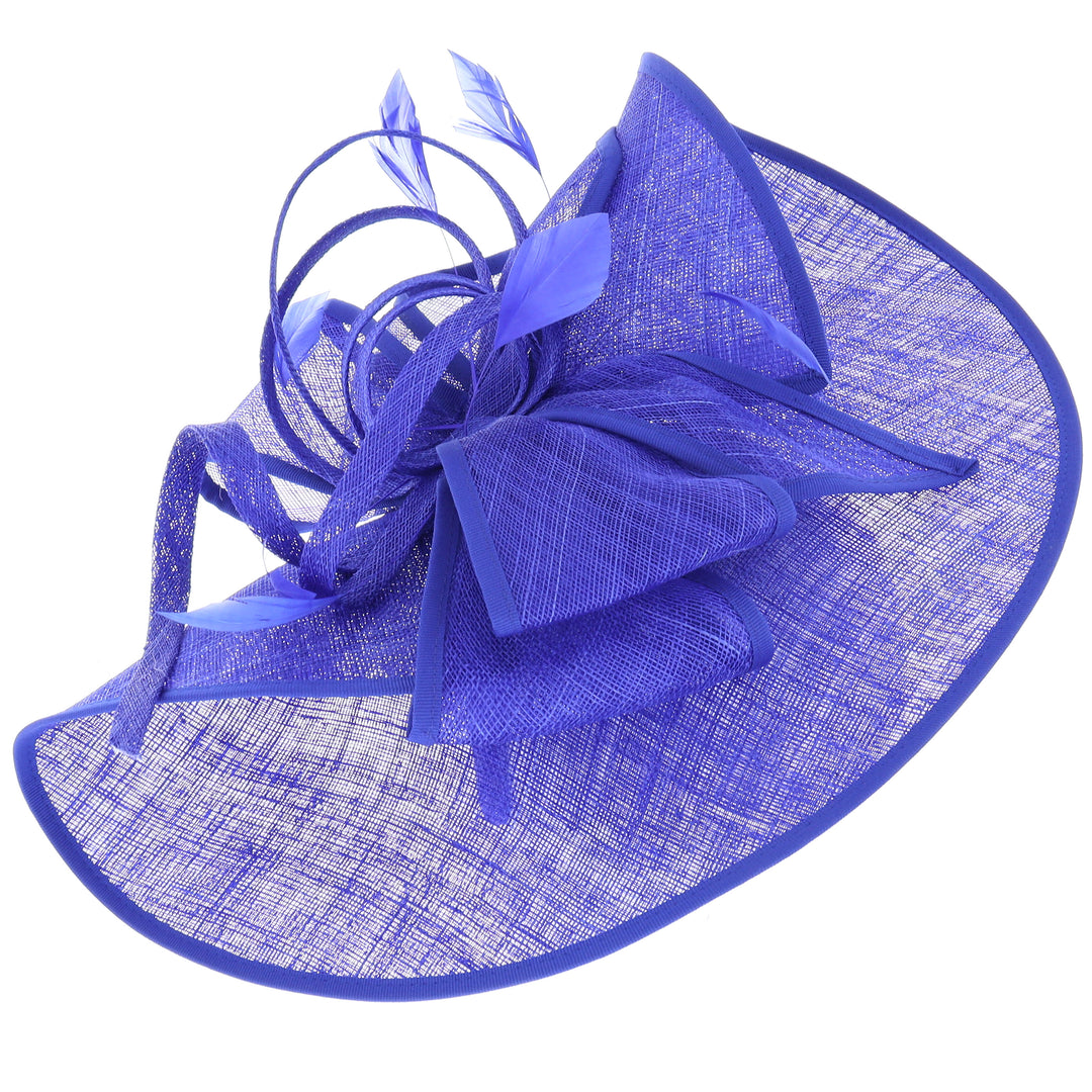 Cobalt Blue Large Disc Headband Fascinator 'Roma'