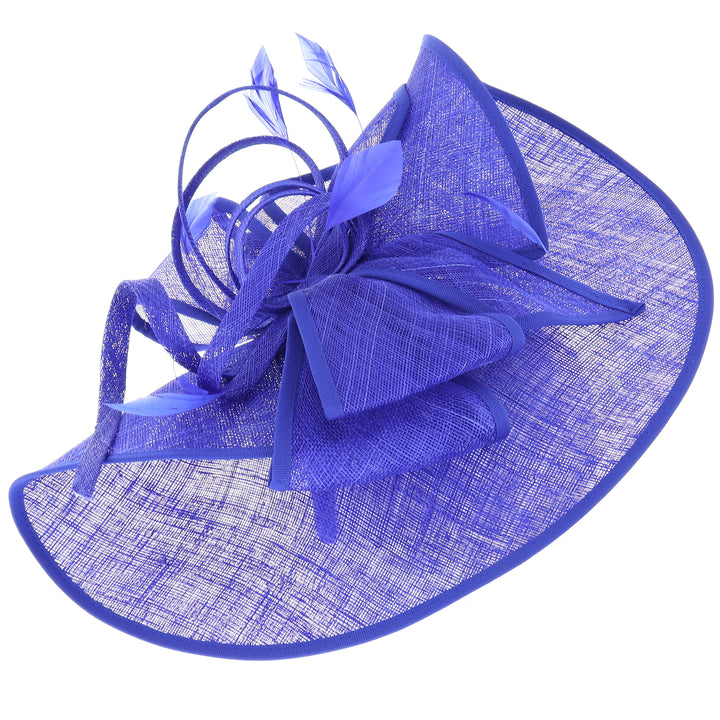 Cobalt Blue Large Disc Headband Fascinator 'Roma'