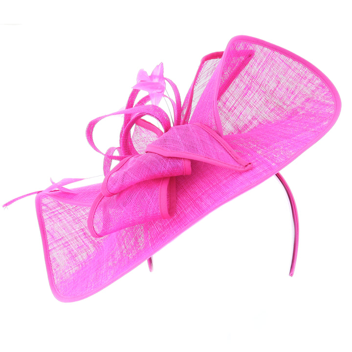 Fuchsia Pink Large Disc Headband Fascinator 'Roma'