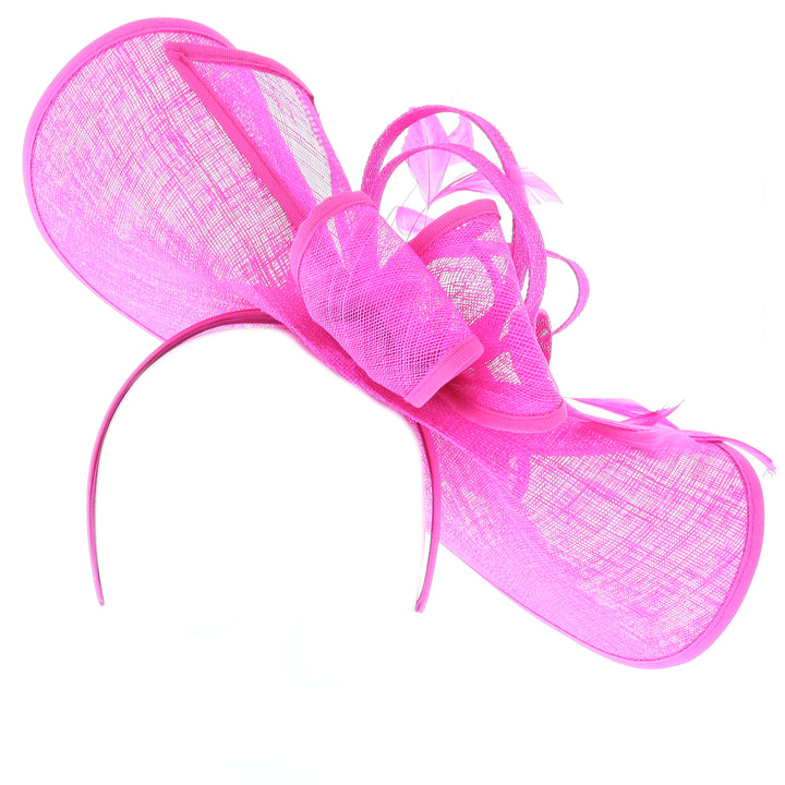 Fuchsia Pink Large Disc Headband Fascinator 'Roma'