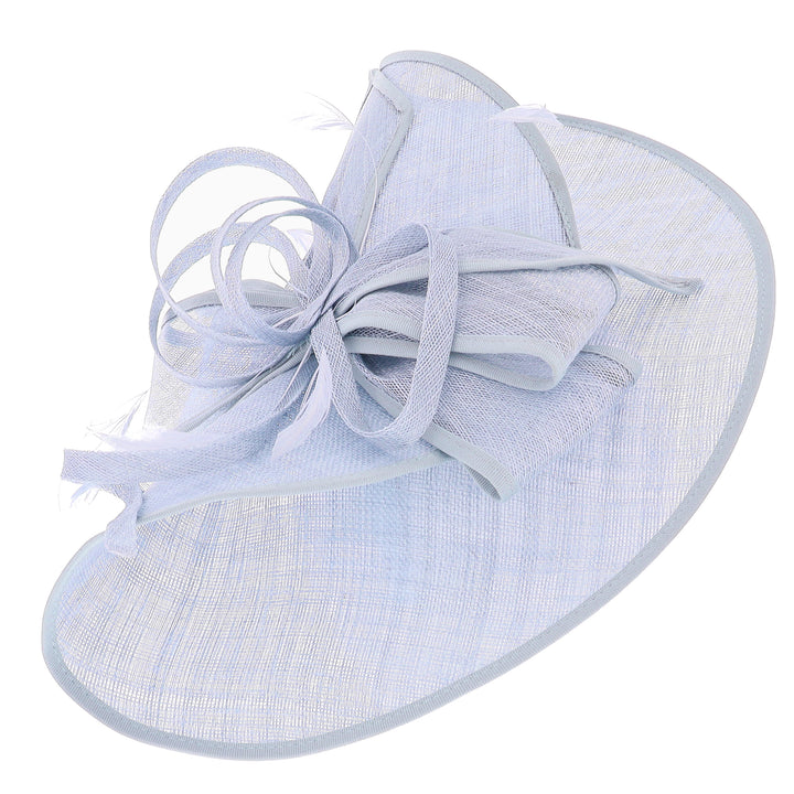 Light Blue Large Disc Headband Fascinator 'Roma'