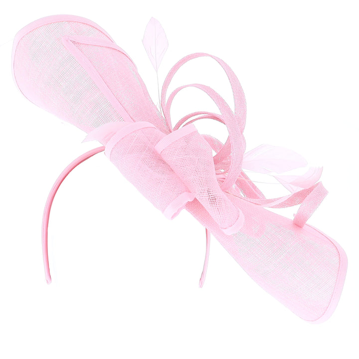 Light Pink Large Disc Headband Fascinator 'Roma'