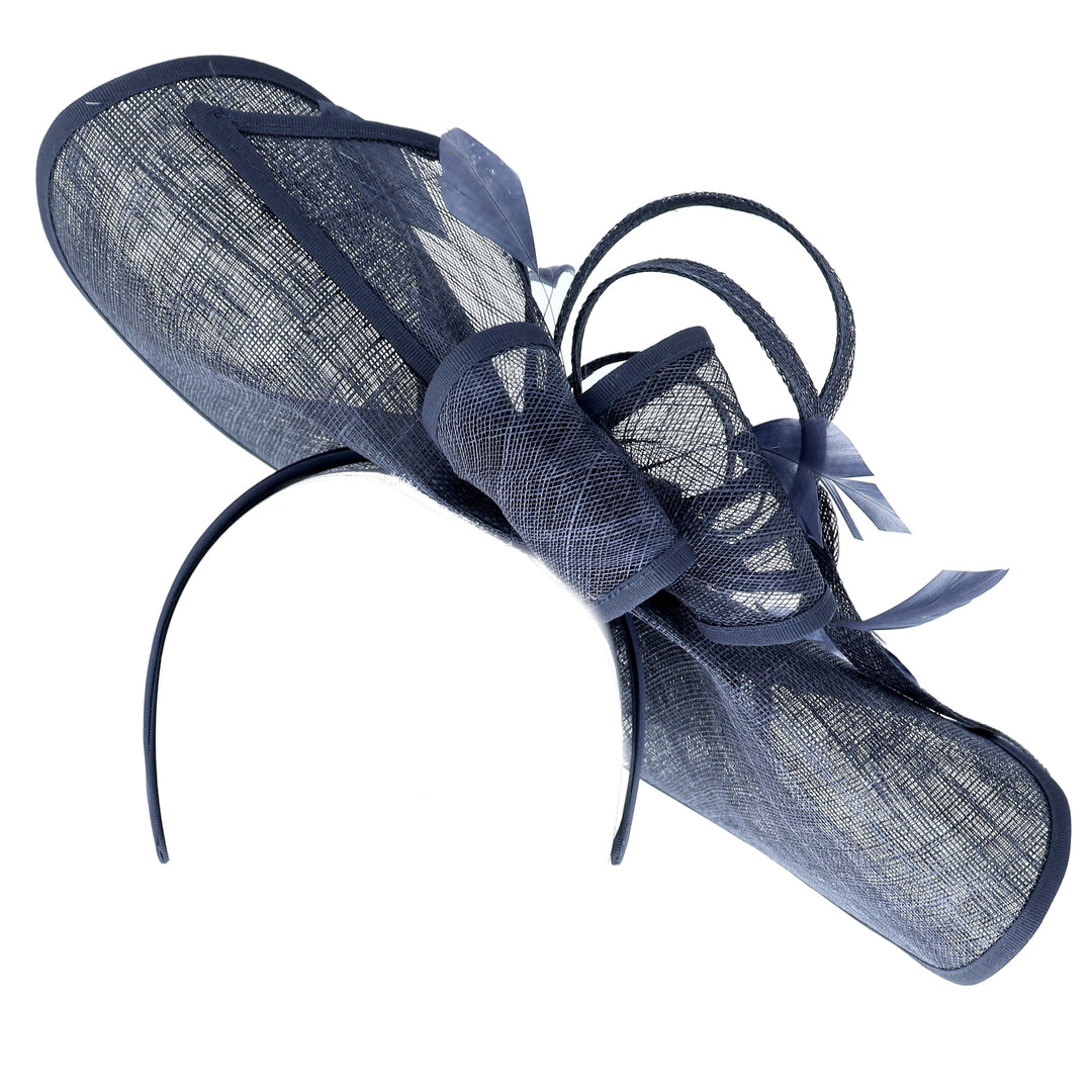 Navy Large Disc Headband Fascinator 'Roma'