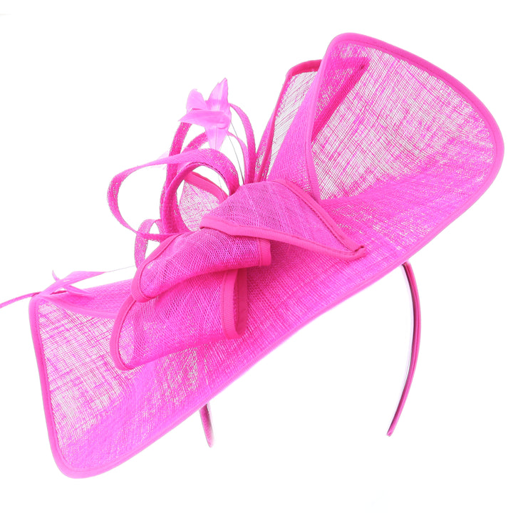 Fuchsia Pink Large Disc Headband Fascinator 'Roma'