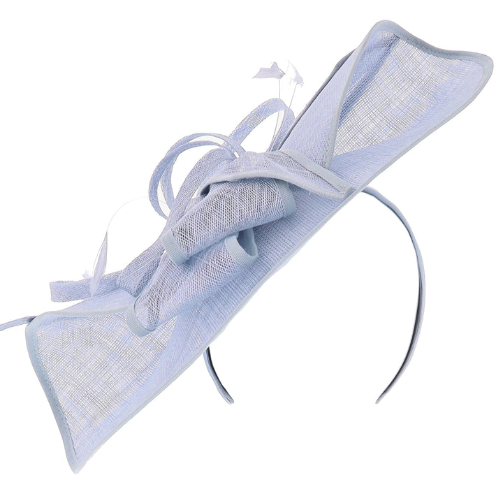 Light Blue Large Disc Headband Fascinator 'Roma'