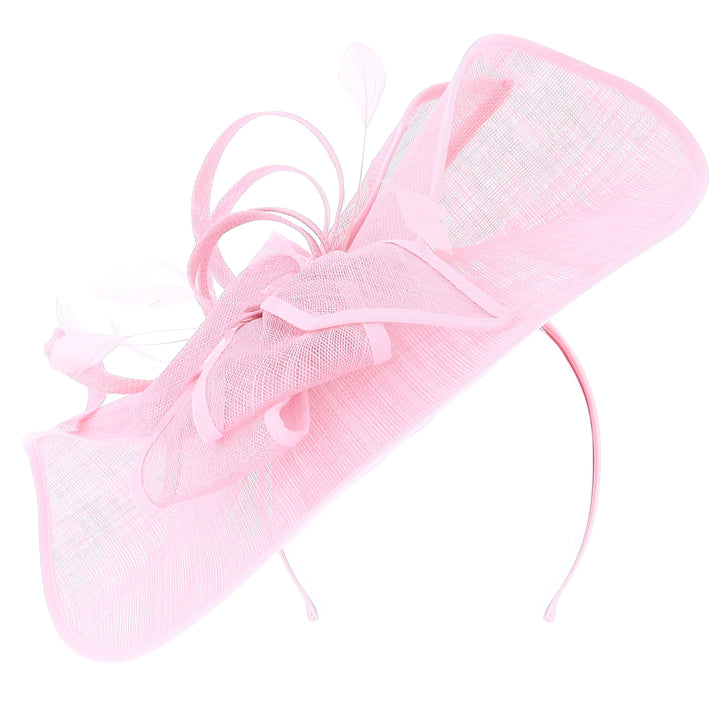 Light Pink Large Disc Headband Fascinator 'Roma'