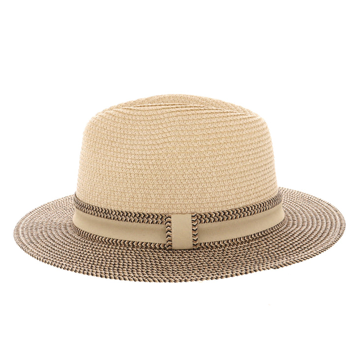 Summer Straw Fedora Hat Natural