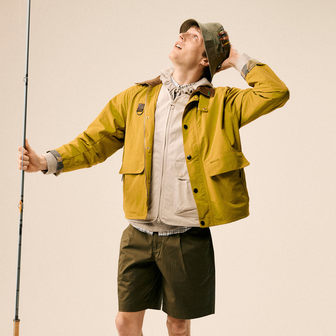 Barbour Tracker Showerproof Bucket Hat – Olive