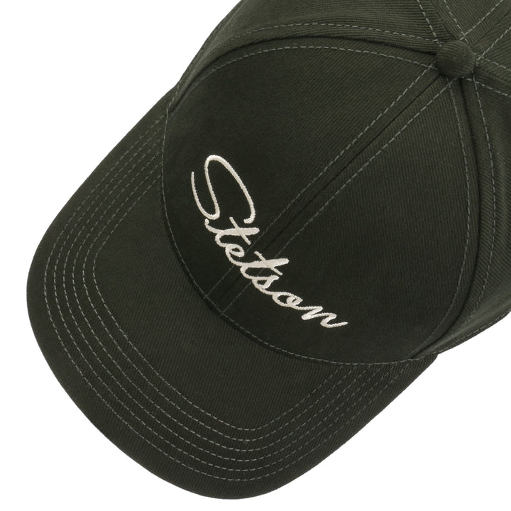 Stetson Classic Lettering Baseball Cap Dark Green