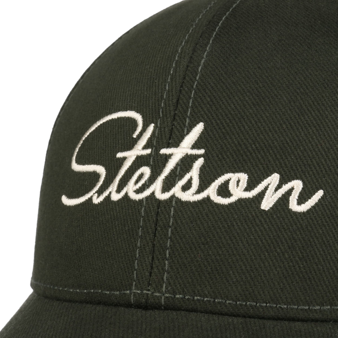 Stetson Classic Lettering Baseball Cap Dark Green