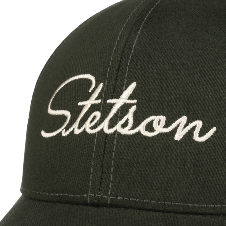 Stetson Classic Lettering Baseball Cap Dark Green