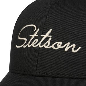 Stetson Classic Lettering Baseball Cap Black
