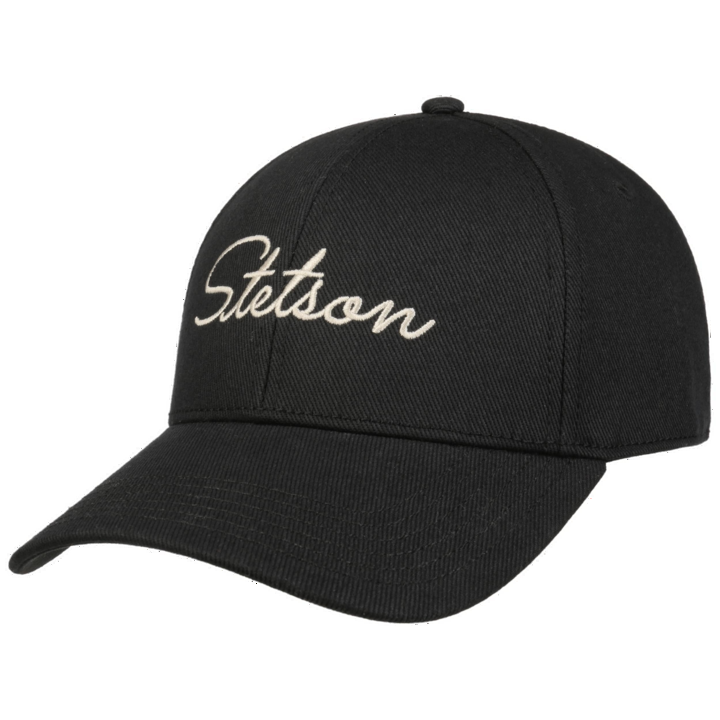 Stetson Classic Lettering Baseball Cap Black