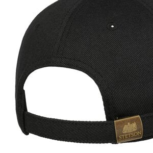 Stetson Classic Lettering Baseball Cap Black