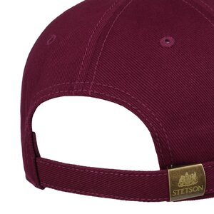 Stetson Classic Lettering Baseball Cap Bordeaux
