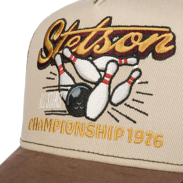 Stetson Bowling Championship Baseball Trucker Cap Adjustable Snapback