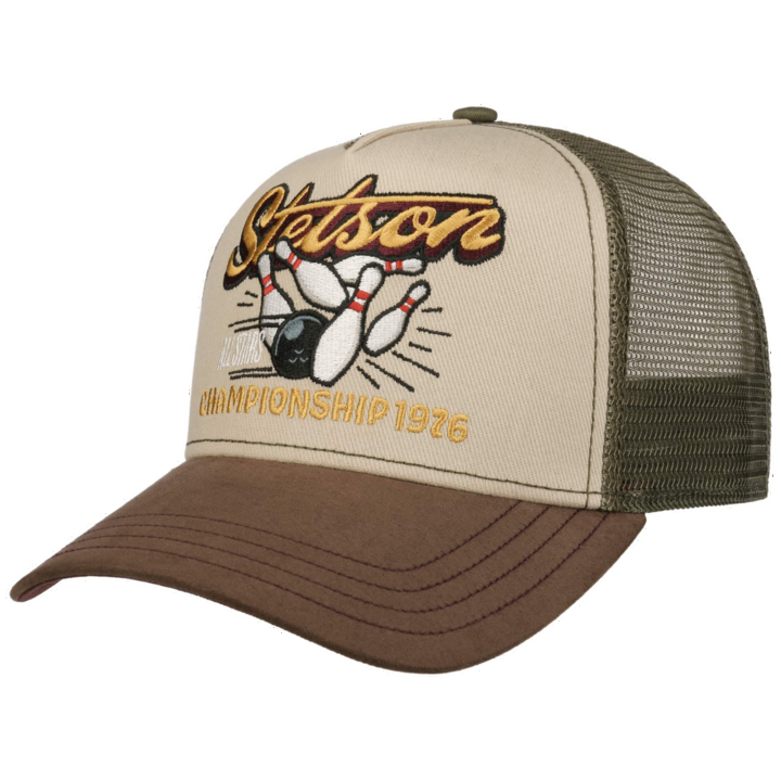 Stetson Bowling Championship Baseball Trucker Cap Adjustable Snapback
