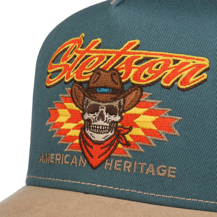 Stetson Cowboy Skull Baseball Trucker Cap Adjustable Snapback