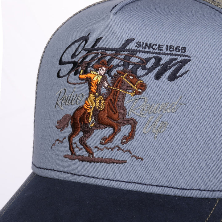Stetson Rodeo Round Up Baseball Trucker Cap Adjustable Snapback