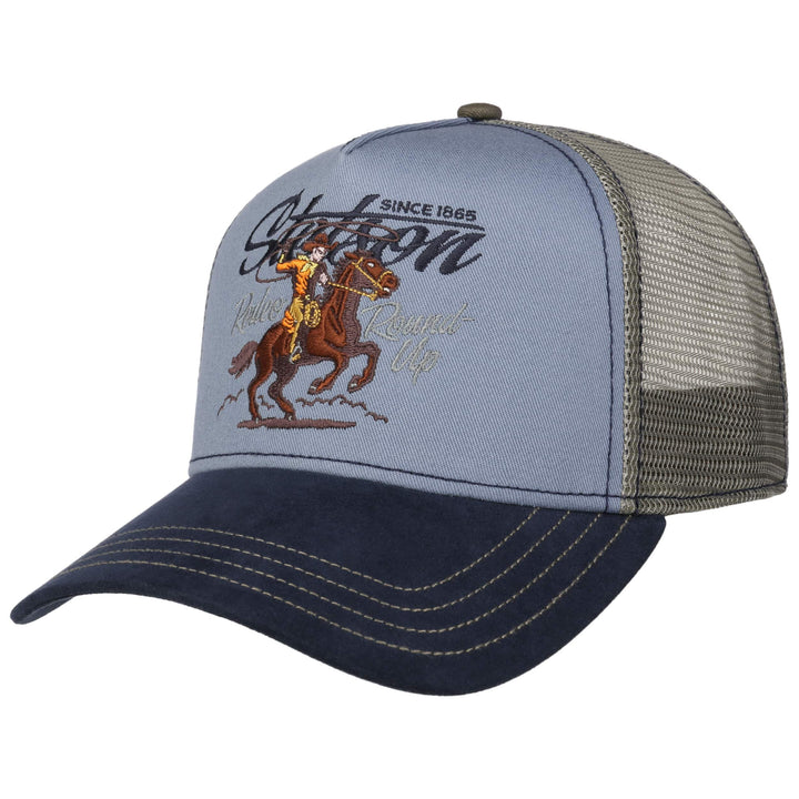 Stetson Rodeo Round Up Baseball Trucker Cap Adjustable Snapback