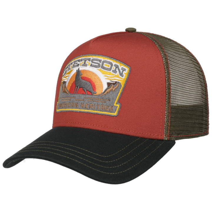 Stetson Wolf Baseball Trucker Cap Adjustable Snapback