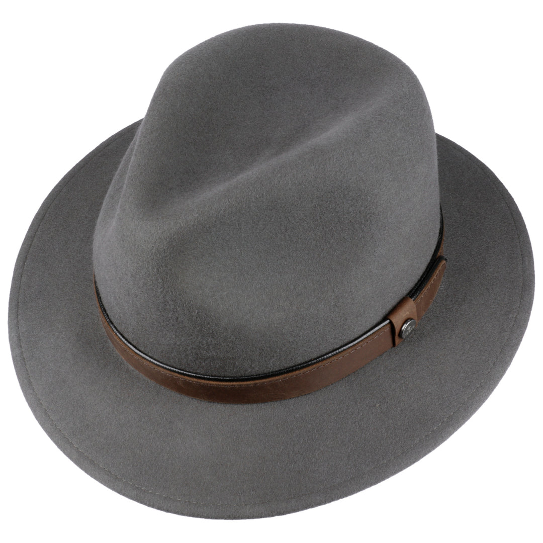 Lierys Sargent Traveller Woolfelt Fedora Grey