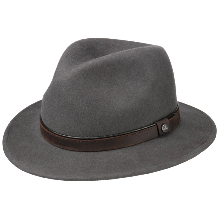 Lierys Sargent Traveller Woolfelt Fedora Grey