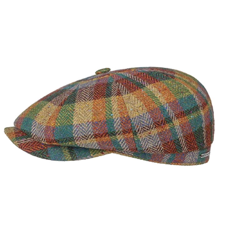 Stetson Hatteras Lambswool Patchwork Bakerboy Cap