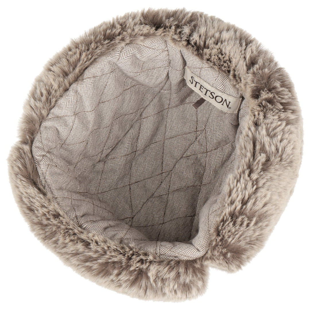 Stetson Corduroy Bomber Aviator Hat Black